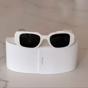 Prada White Sunglasses